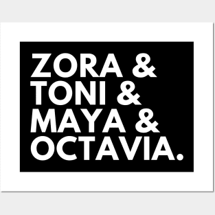 Zora & Toni & Maya & Octavia T-Shirt Posters and Art